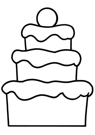 Gâteau 12 - Coloriages divers - Coloriages - 10doigts.fr